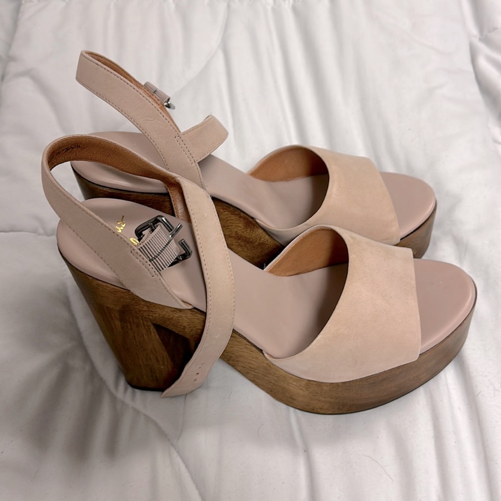 Mauve Pink Chunky Heels